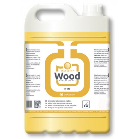 Limpiasuelos Jabonoso para Madera Parquet Tarimas perfume cítrico profesional Wood 5 litros