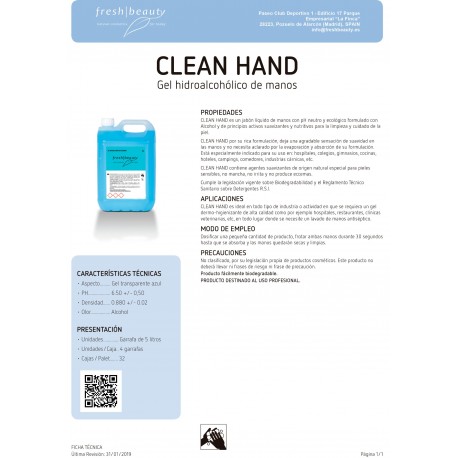 Gel Hidroalcohólico Clean Hand 500 ml