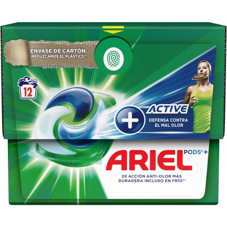 Ariel PODS ACTIVE 12 cápsulas Detergente Lavadora 