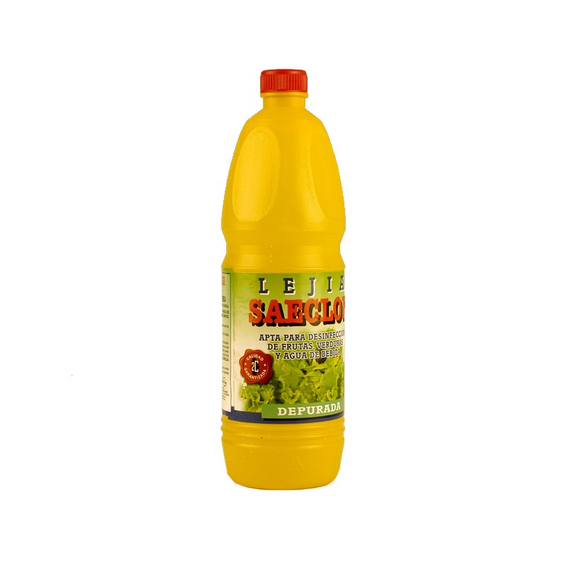 Lejía amarilla alimentaria para uso doméstico Senegar 1 litro